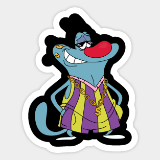 Thug Oggy T-shirt design Sticker